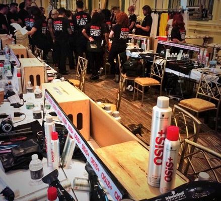 NYFW osis skp backstage hair tb