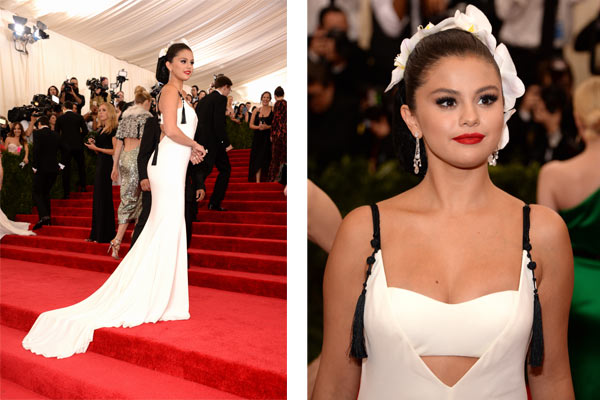 Selena Gomez Hair and Makeup 2015 Met Gala