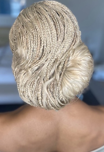 Tati Gabrielle's Braided Bob at the 2022 Oscars